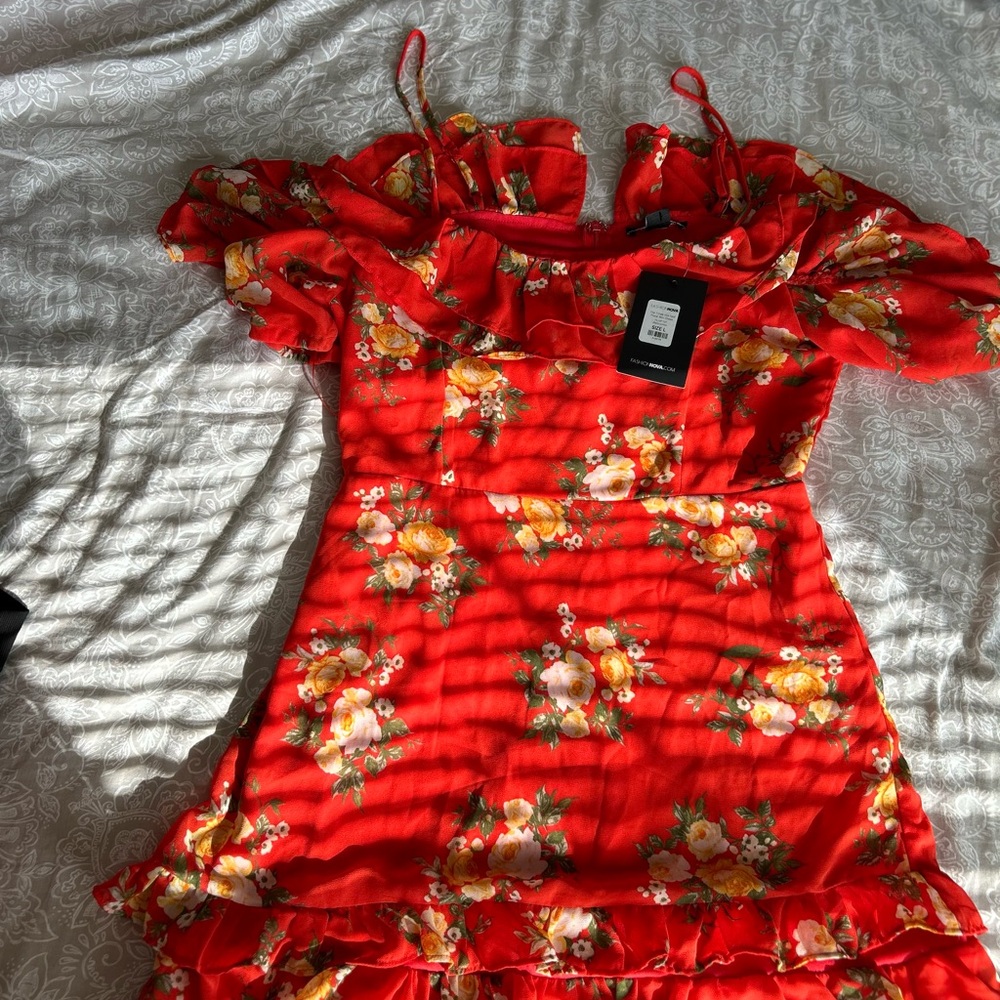 Tropical fashion nova dress